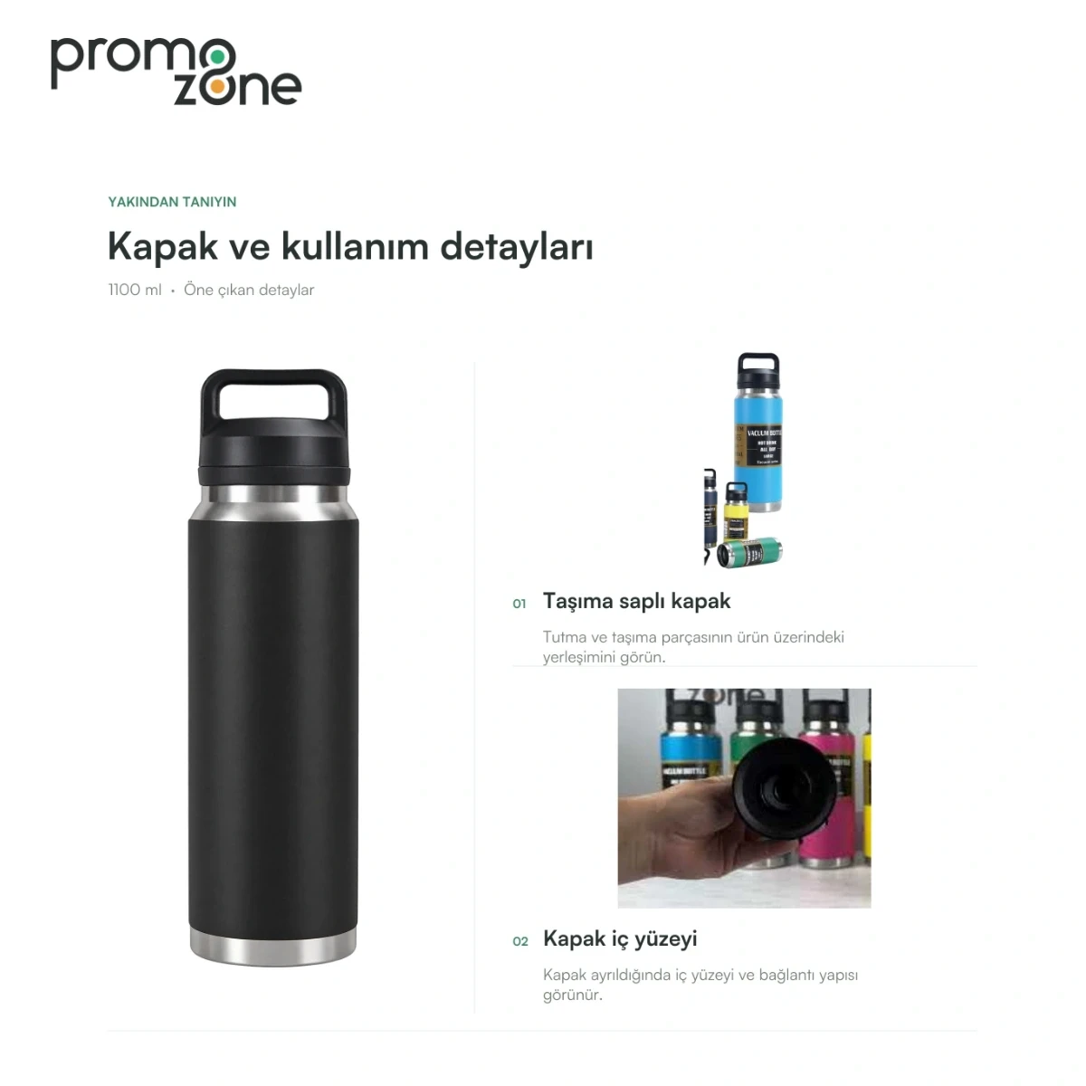 1100 ml Vakumlu Termos