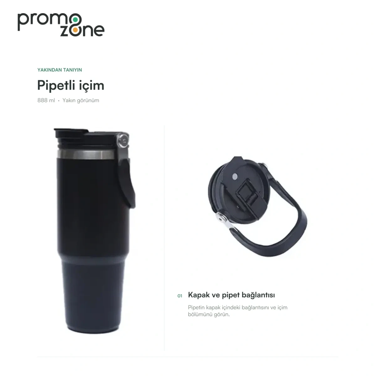 888 ml Pipetli Termos
