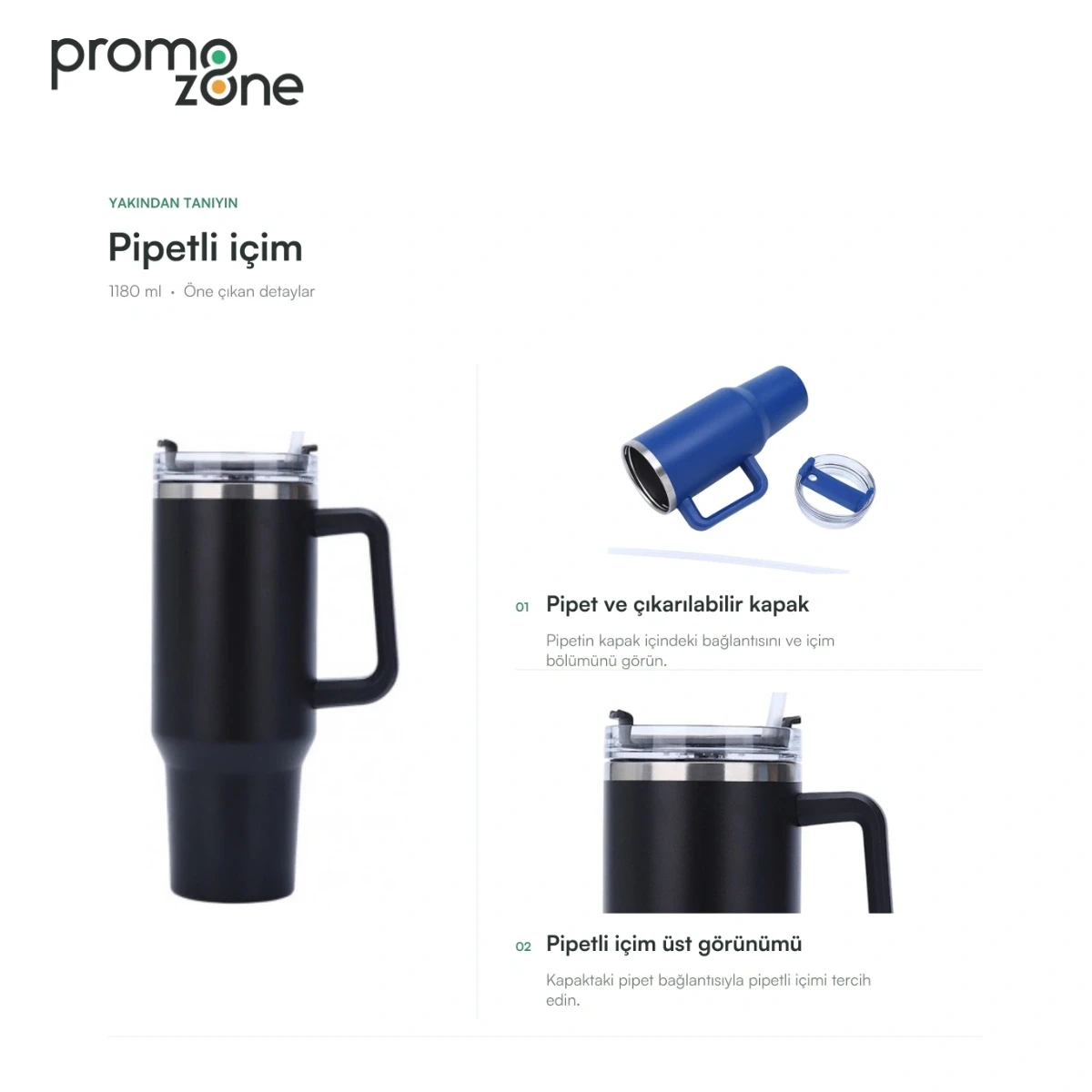 1180 ml Pipetli Termos