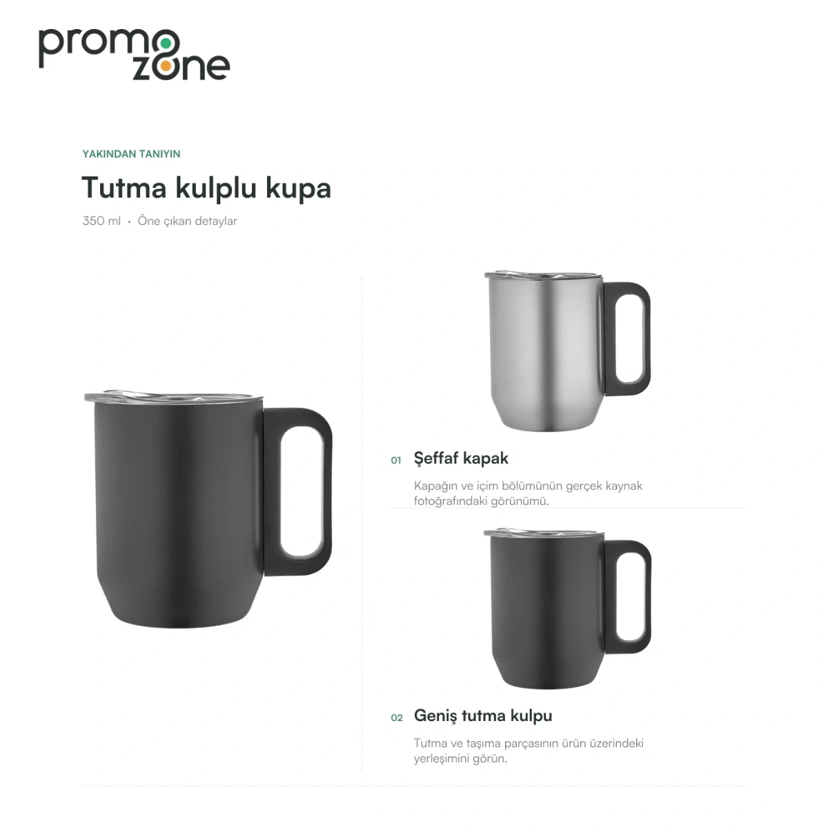 350 ml Tutma Kulplu Termos Bardak