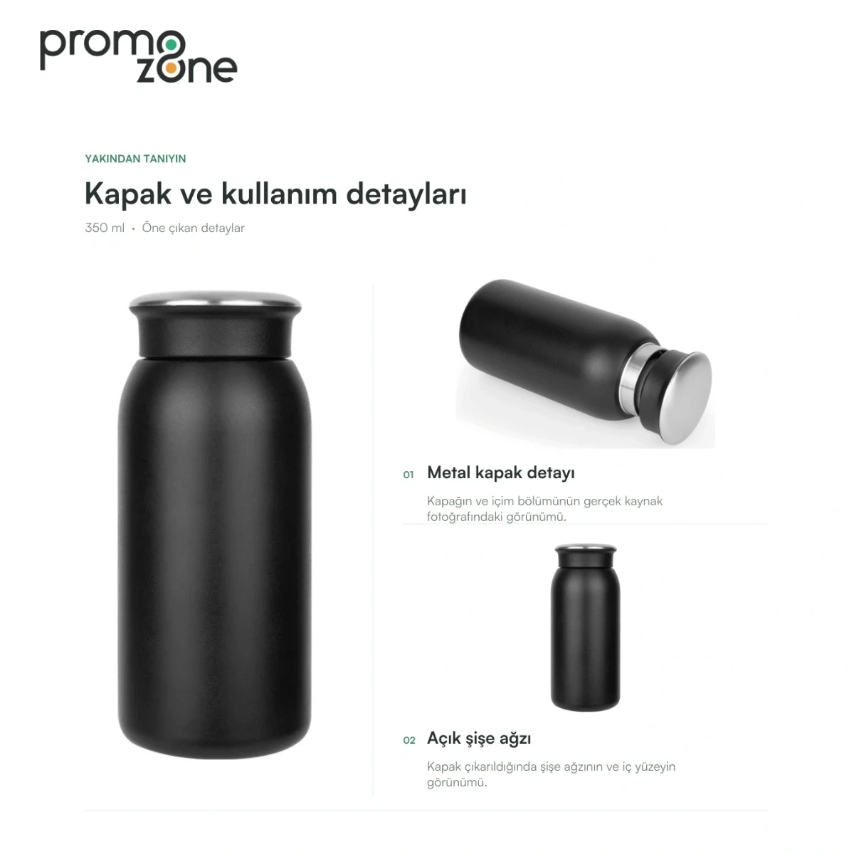 350 ml Vakumlu Termos Bardak