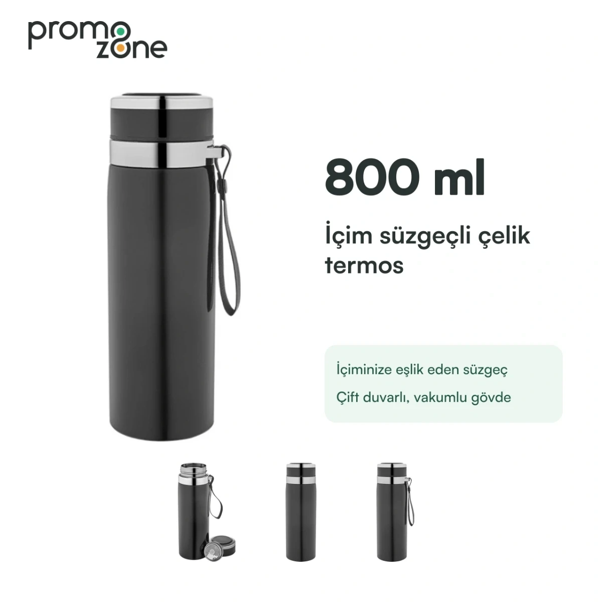 800 ml Süzgeçli Termos