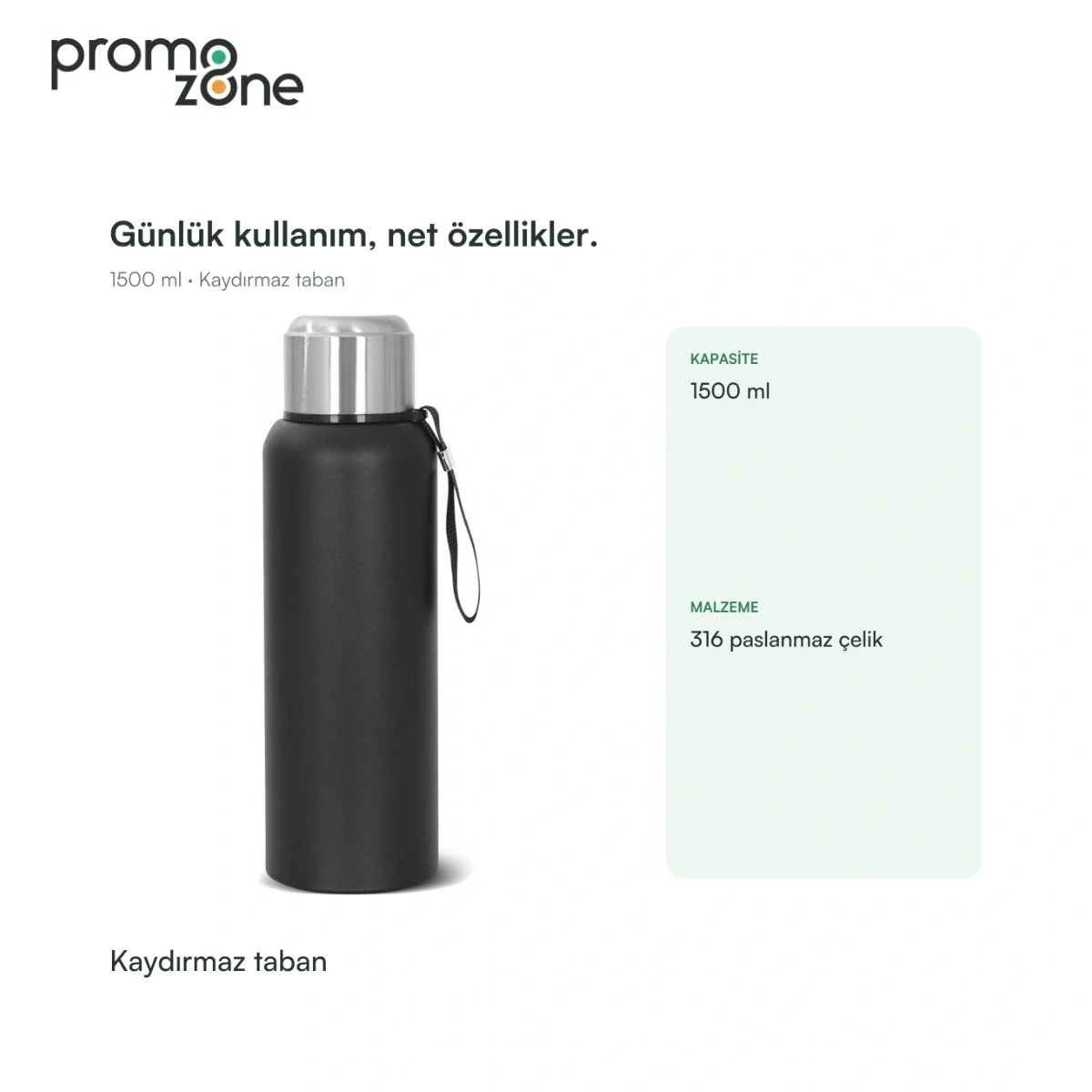 1500 ml Kaydırmaz Tabanlı Termos