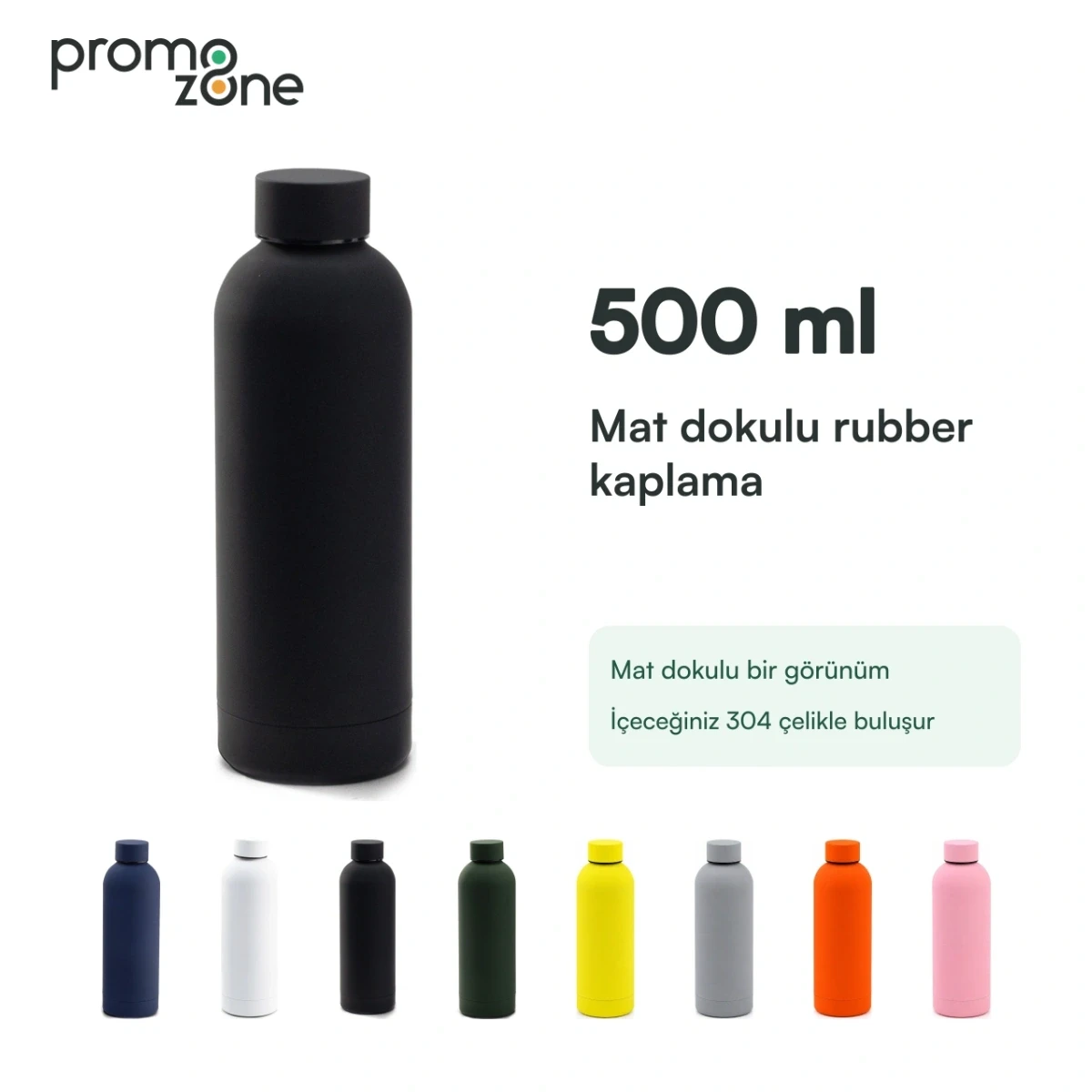 500 ml Rubber Kaplamalı Termos