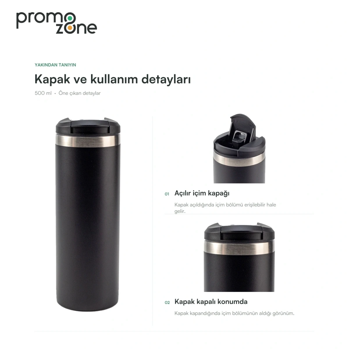 500 ml Vakumlu Termos Bardak
