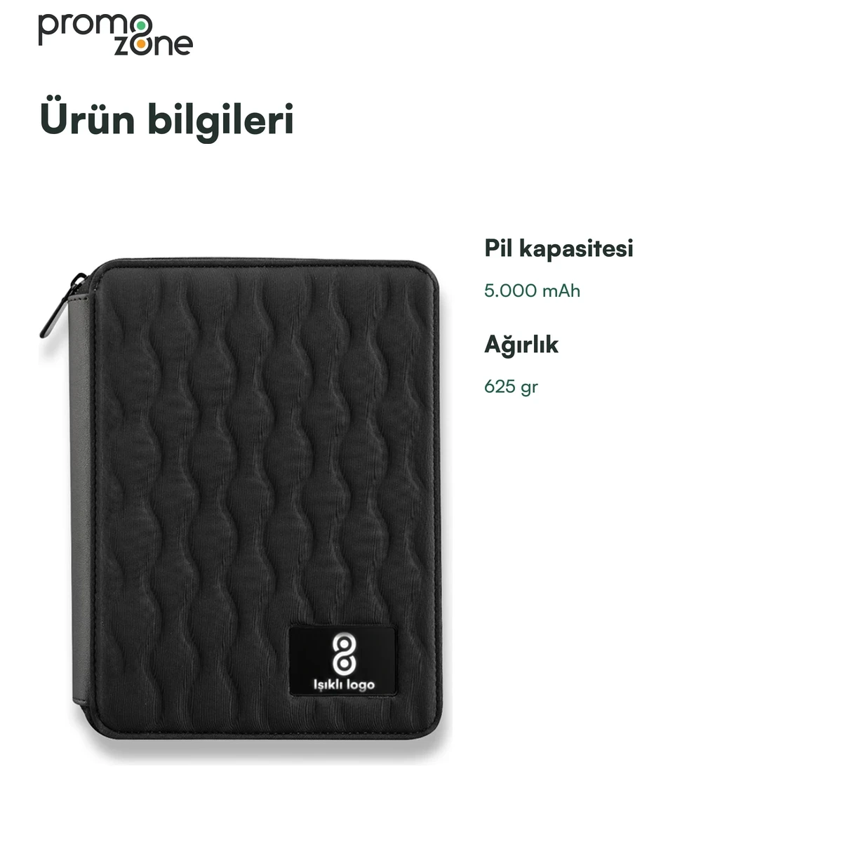 5.000 mAh MagSafe 22.5W Hızlı Şarj Destekli Ajanda Powerbank