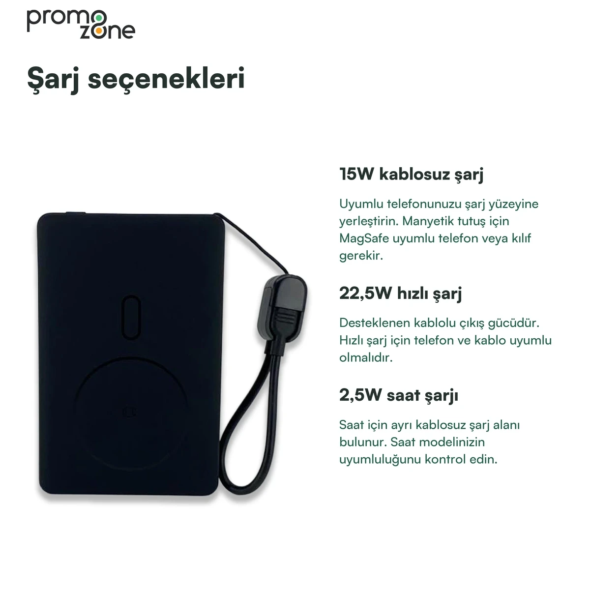 MagSafe Destekli 10000 mAh Powerbank