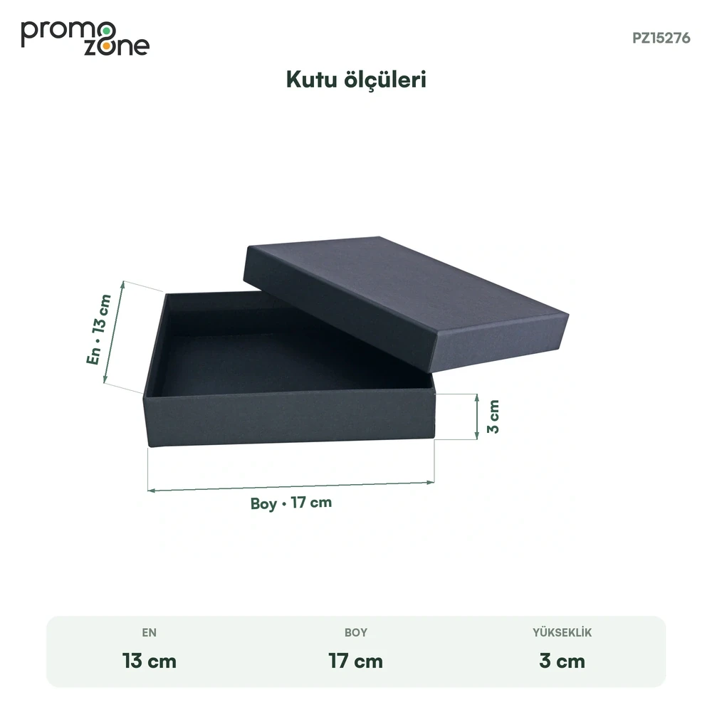 17 × 13 × 3 cm Beyaz Geçme Kapaklı İnce Küçük Boy Boş Hediye Kutusu