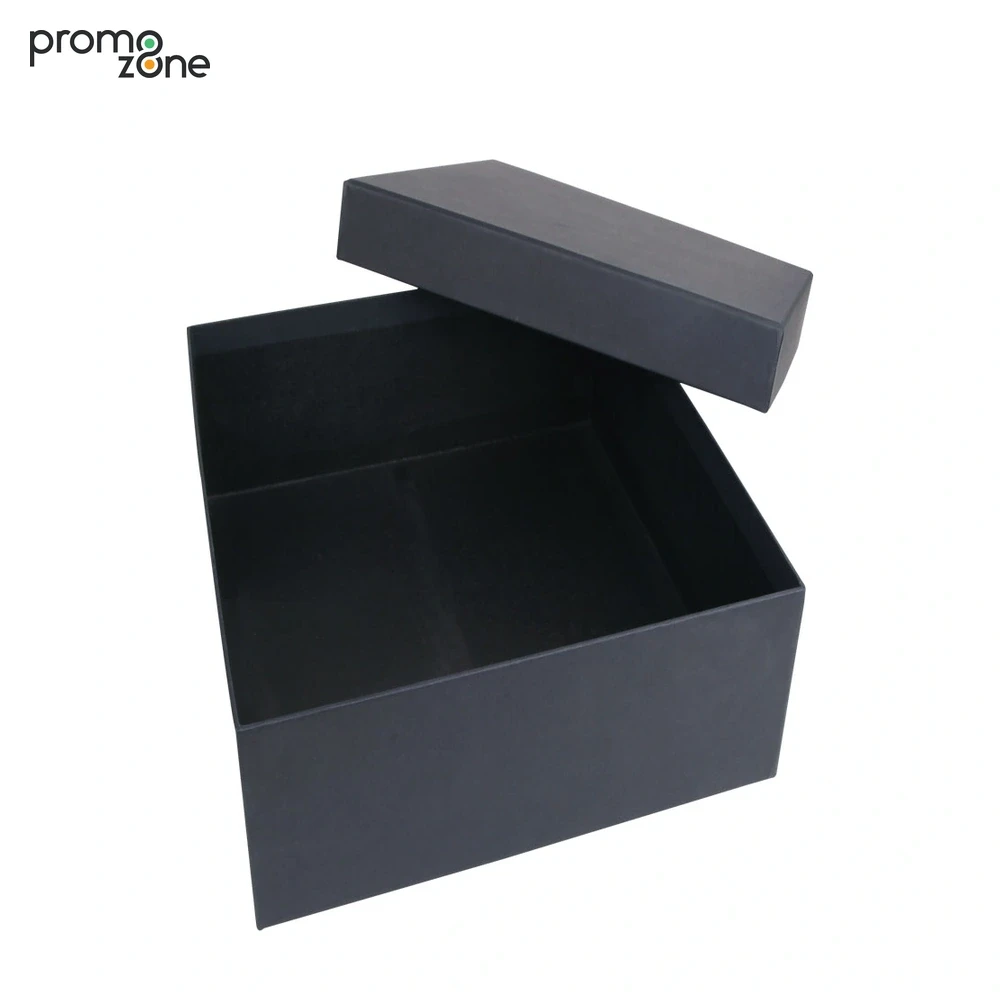 22 × 31 × 9 cm Siyah Geçme Kapaklı Yüksek Büyük Boy Boş Hediye Kutusu