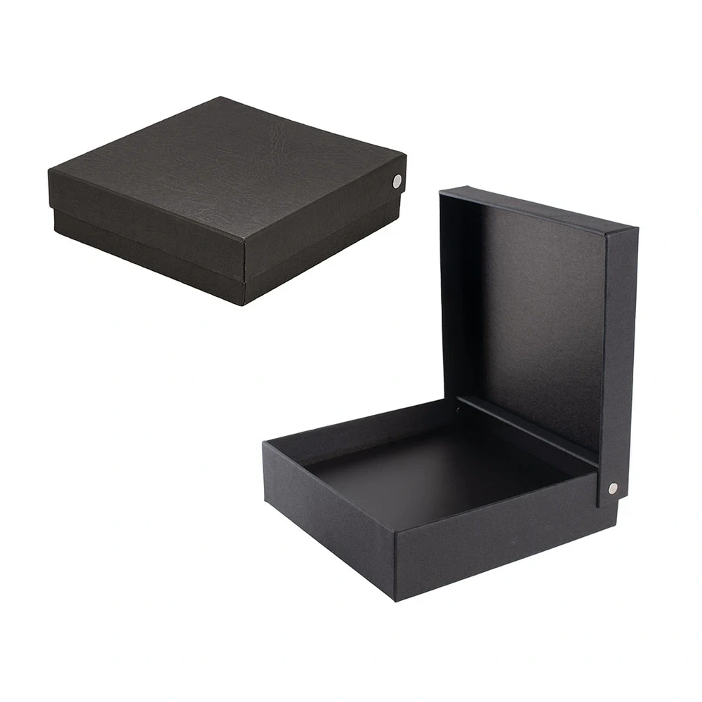 20 × 19 × 5,5 cm Rivetli Sıvamalı Küçük Boy Boş Hediye Kutusu Promozone