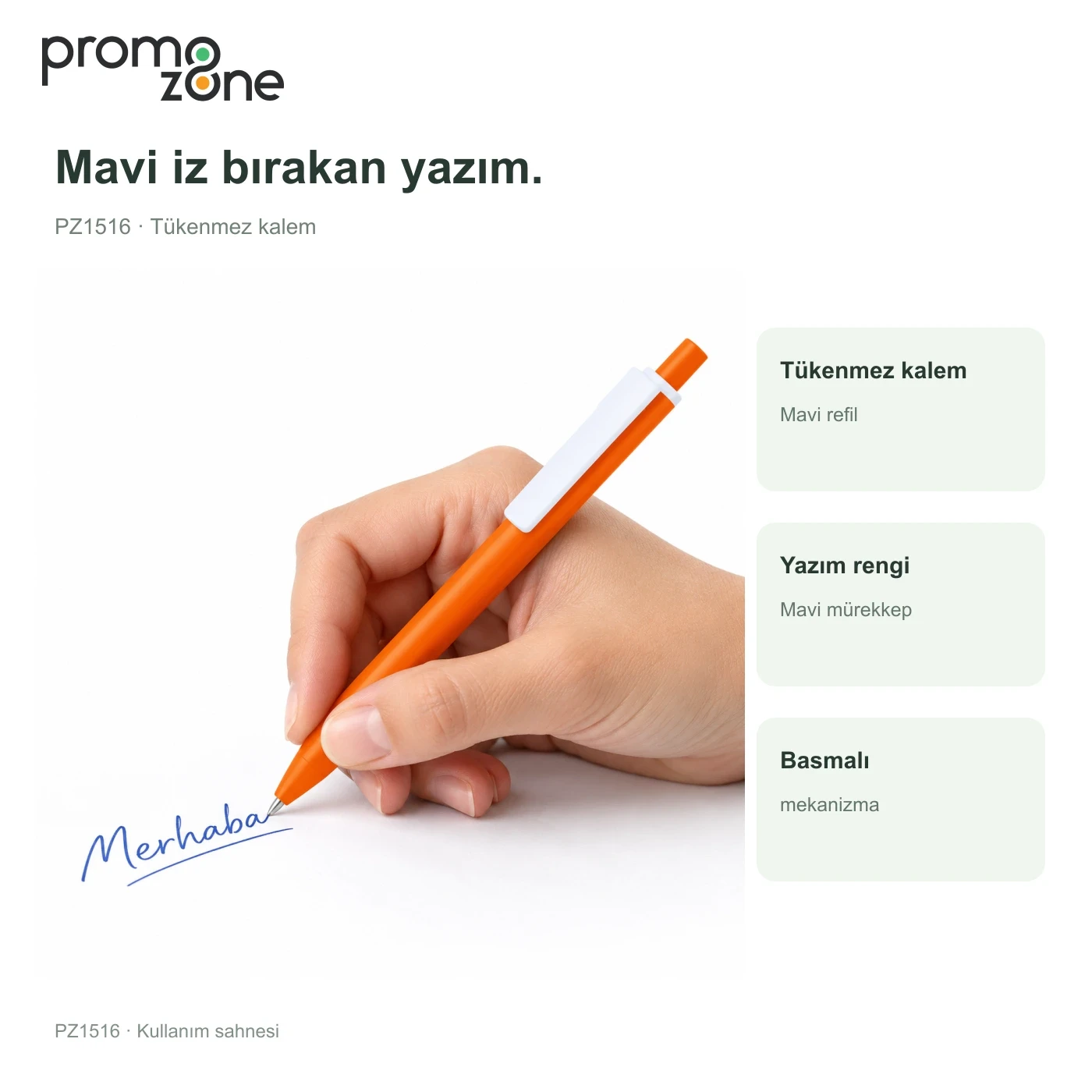Plastik Basmalı Tükenmez Kalem
