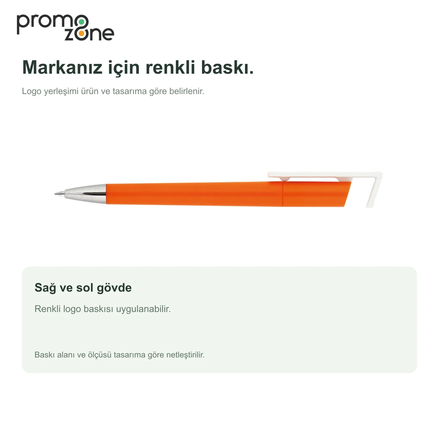 Telefon Standlı Basmalı Plastik Tükenmez Kalem