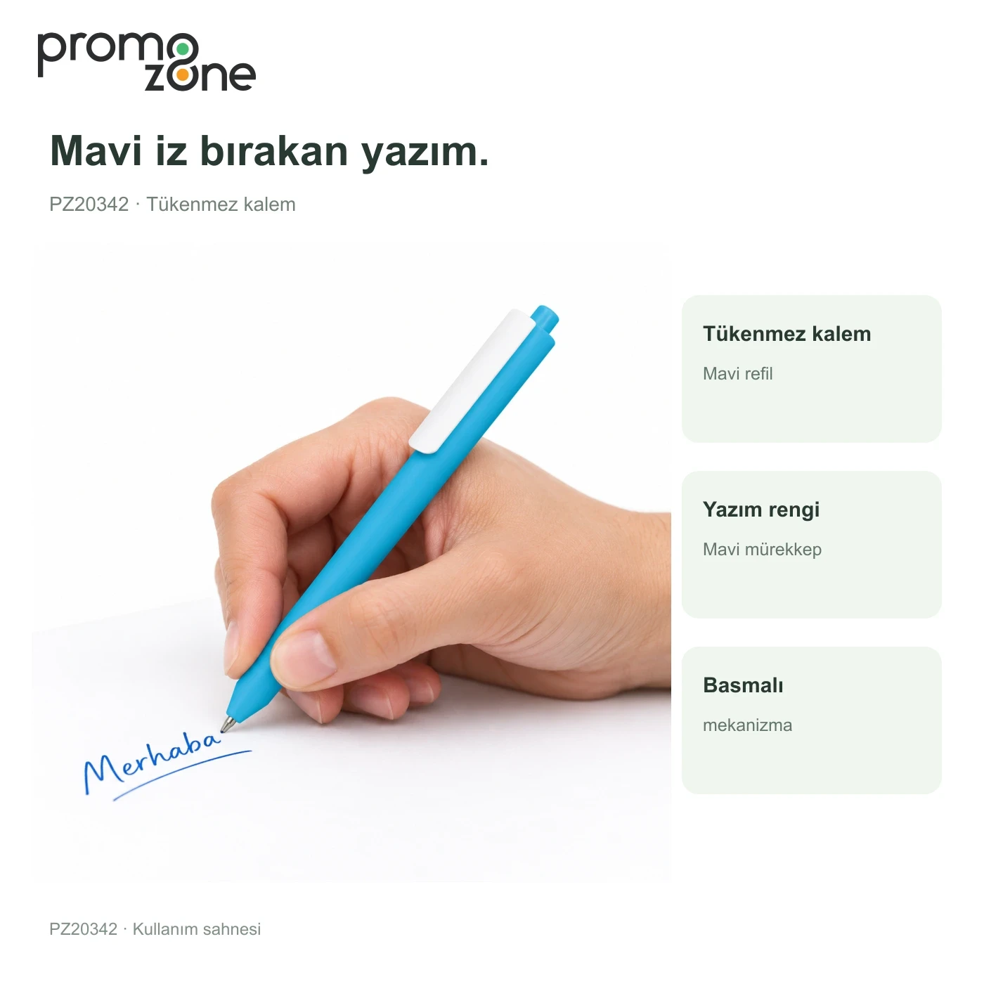 Plastik Basmalı Tükenmez Kalem