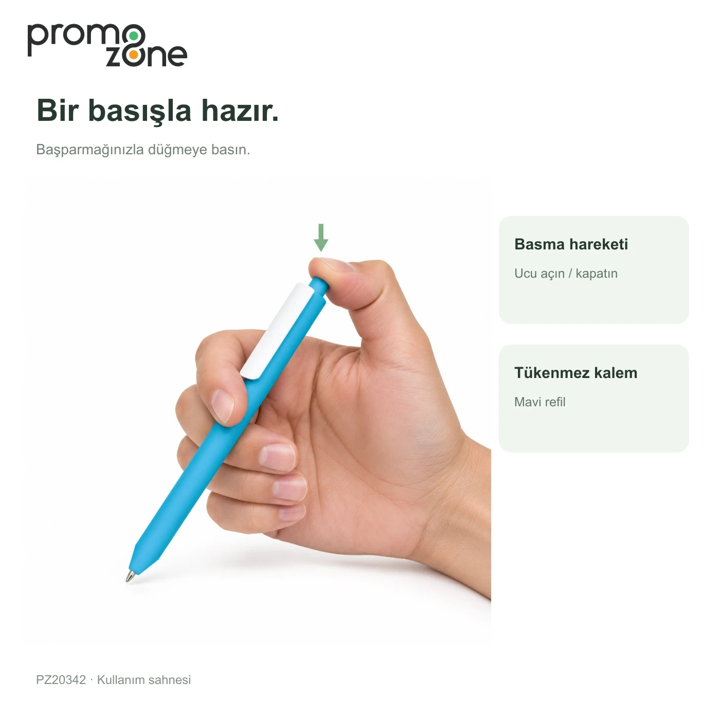 Plastik Basmalı Tükenmez Kalem