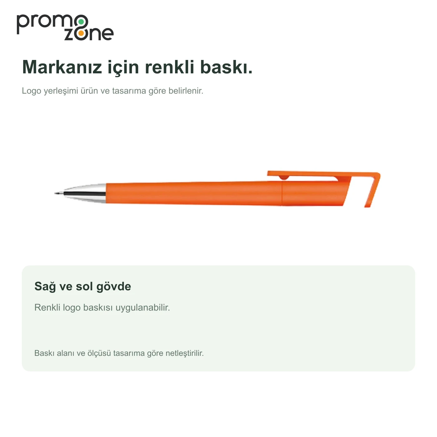 Telefon Standlı Basmalı Plastik Tükenmez Kalem