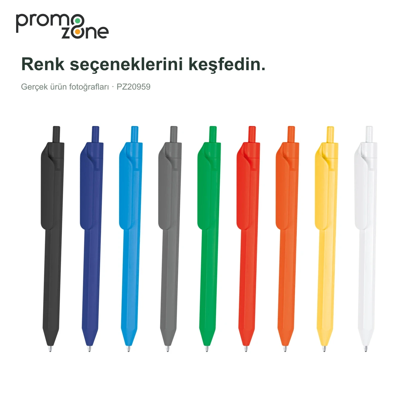 Plastik Basmalı Tükenmez Kalem Promozone