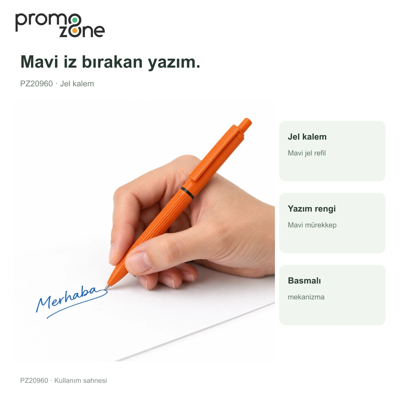 Plastik Basmalı Jel Kalem