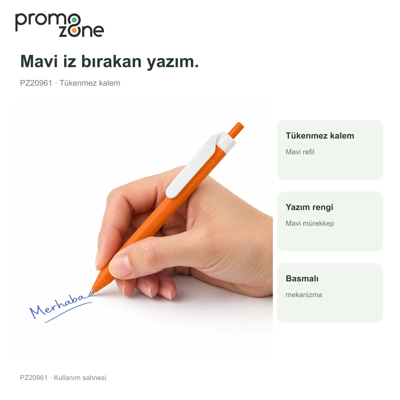Plastik Basmalı Tükenmez Kalem