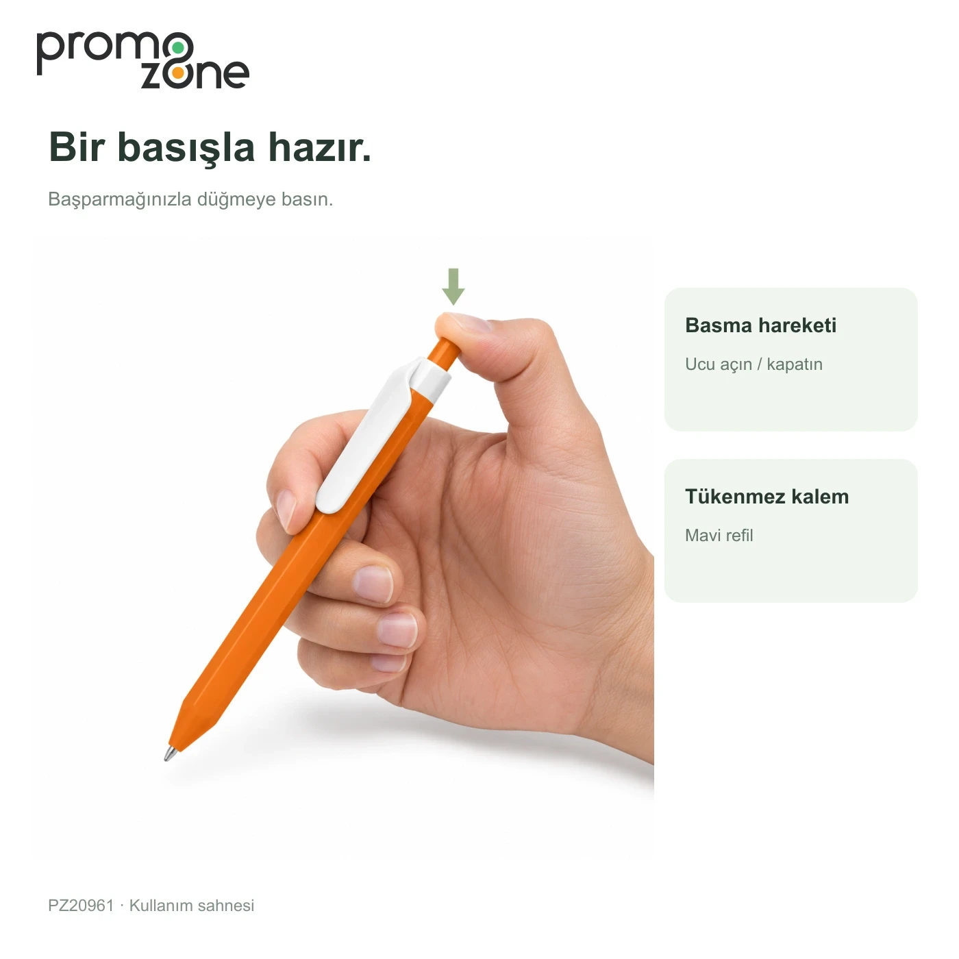 Plastik Basmalı Tükenmez Kalem
