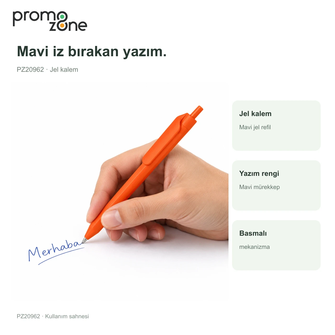 Plastik Basmalı Jel Kalem