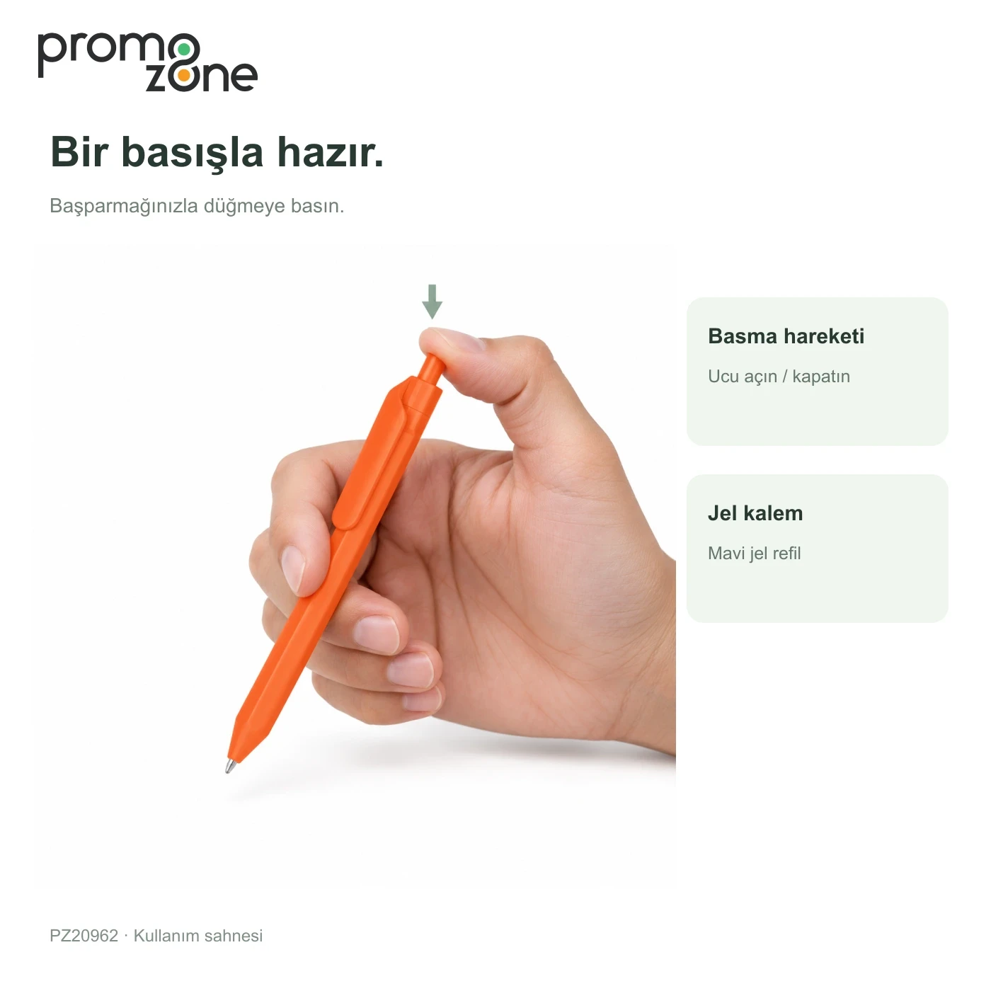 Plastik Basmalı Jel Kalem