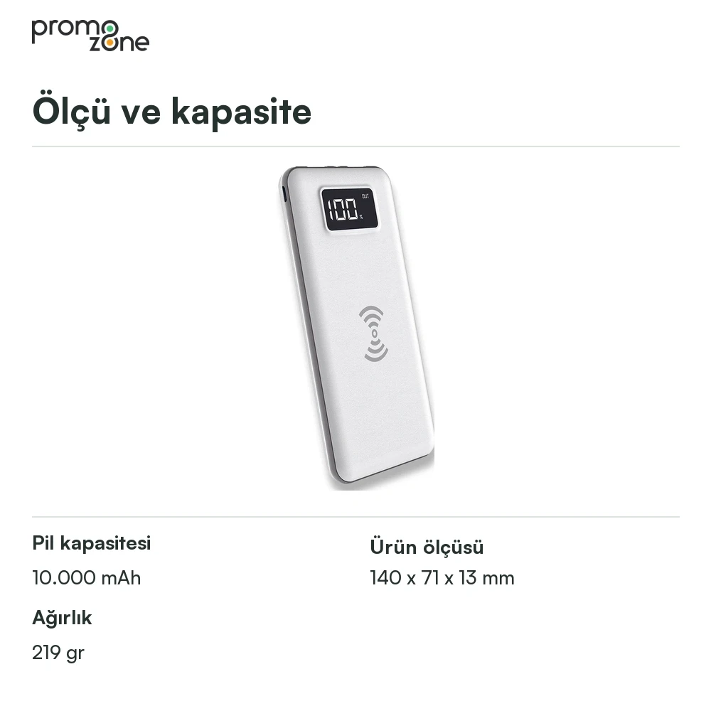 10.000 mAh Wireless Powerbank