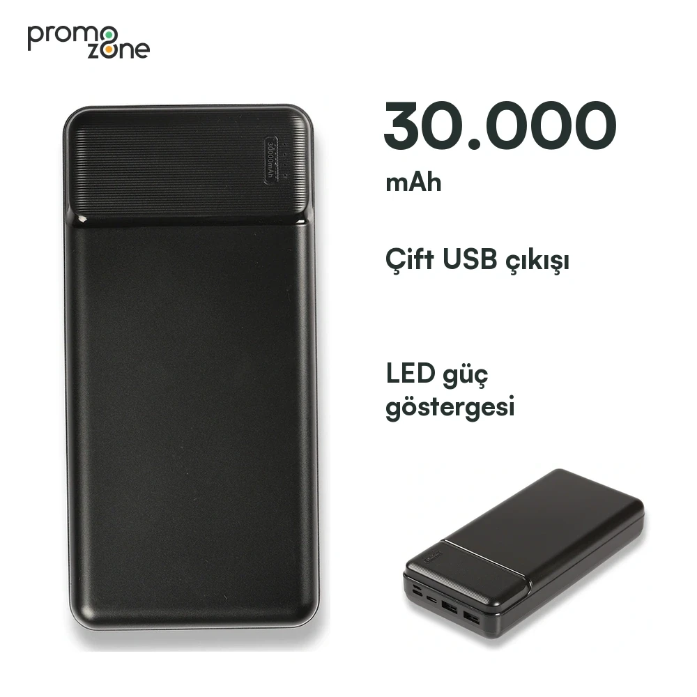 30.000 mAh Dijital Ekranlı Powerbank