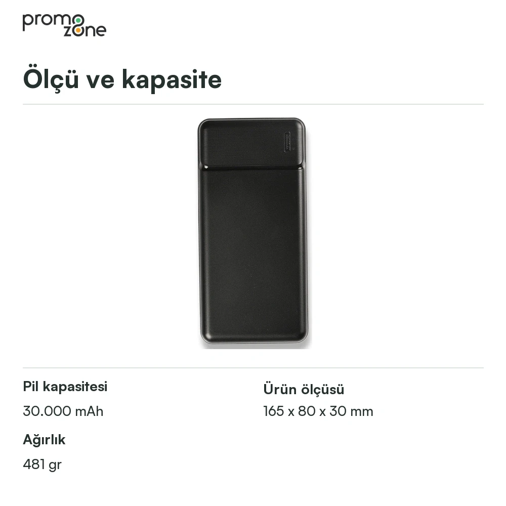 30.000 mAh Dijital Ekranlı Powerbank