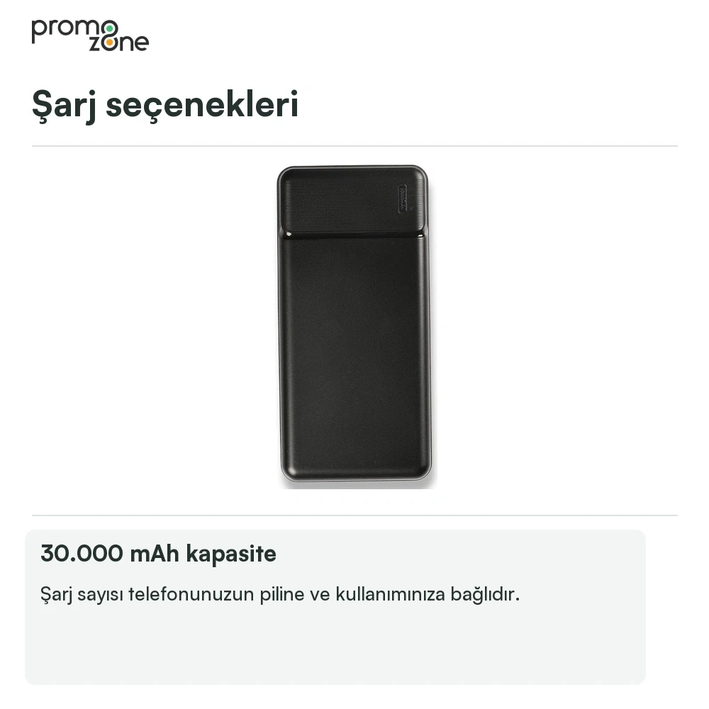 30.000 mAh Dijital Ekranlı Powerbank