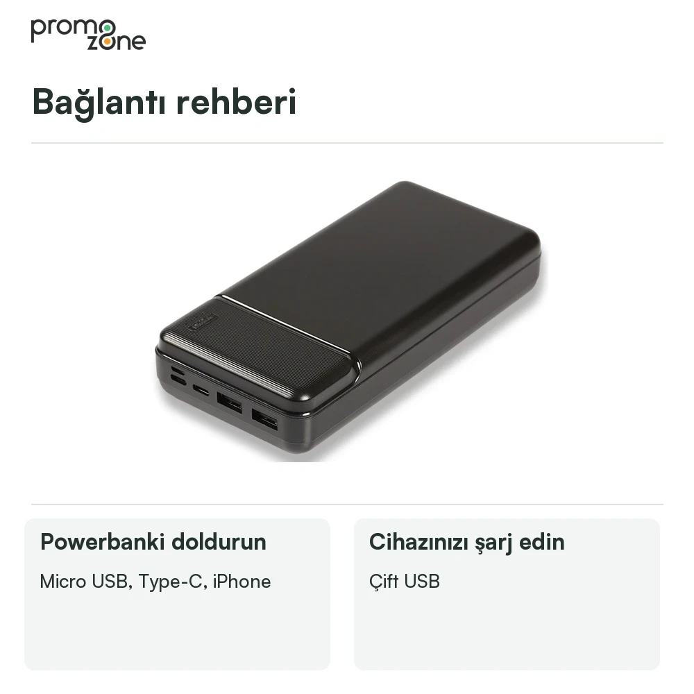 30.000 mAh Dijital Ekranlı Powerbank
