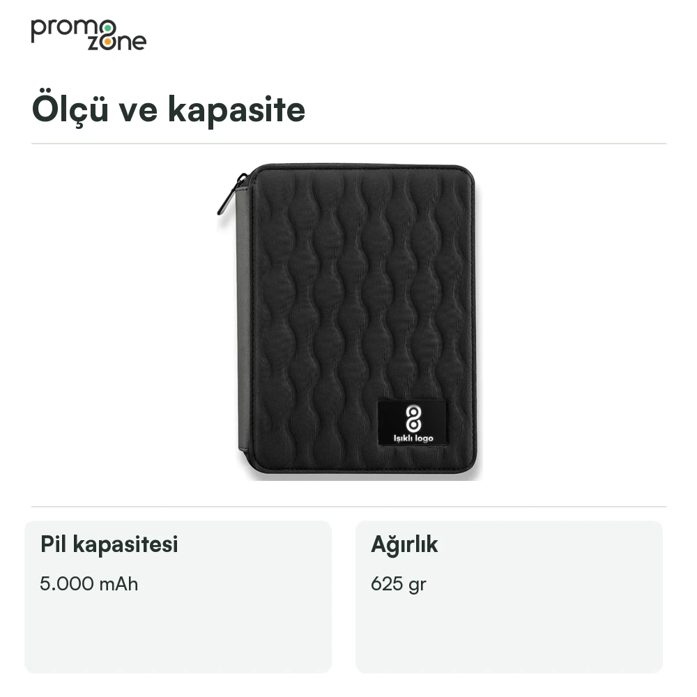 5.000 mAh MagSafe 22.5W Hızlı Şarj Destekli Ajanda Powerbank