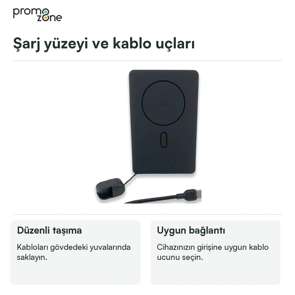 MagSafe Destekli 10000 mAh Powerbank Promozone