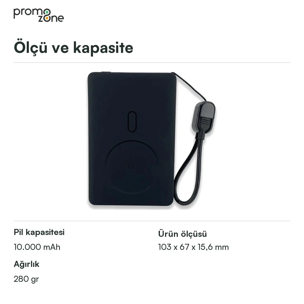 MagSafe Destekli 10000 mAh Powerbank