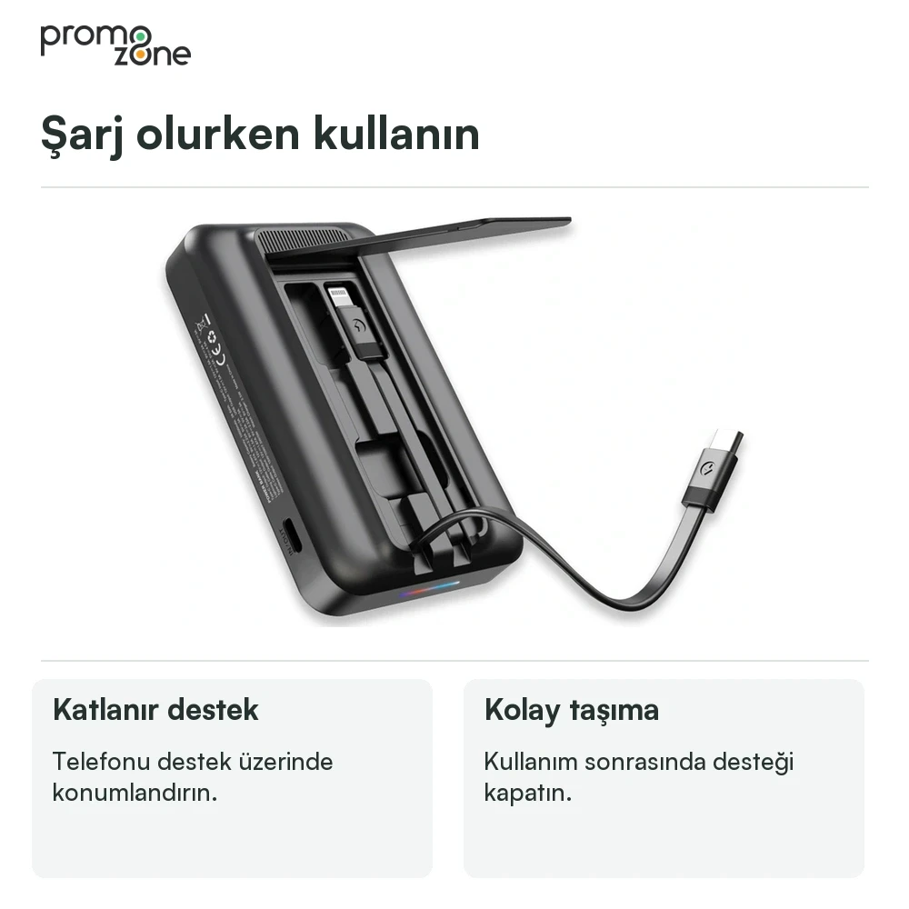 PZ5585 açık stand ve kablo yuvaları