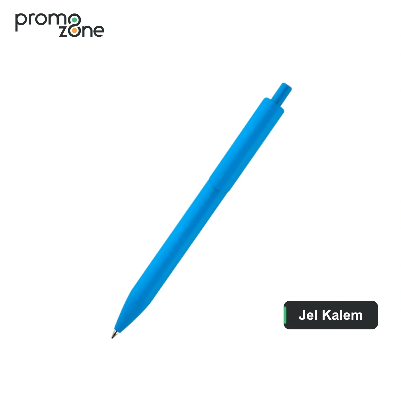 Renkli Klipsli Plastik Jumbo Jel Refill Tükenmez Kalem Promozone