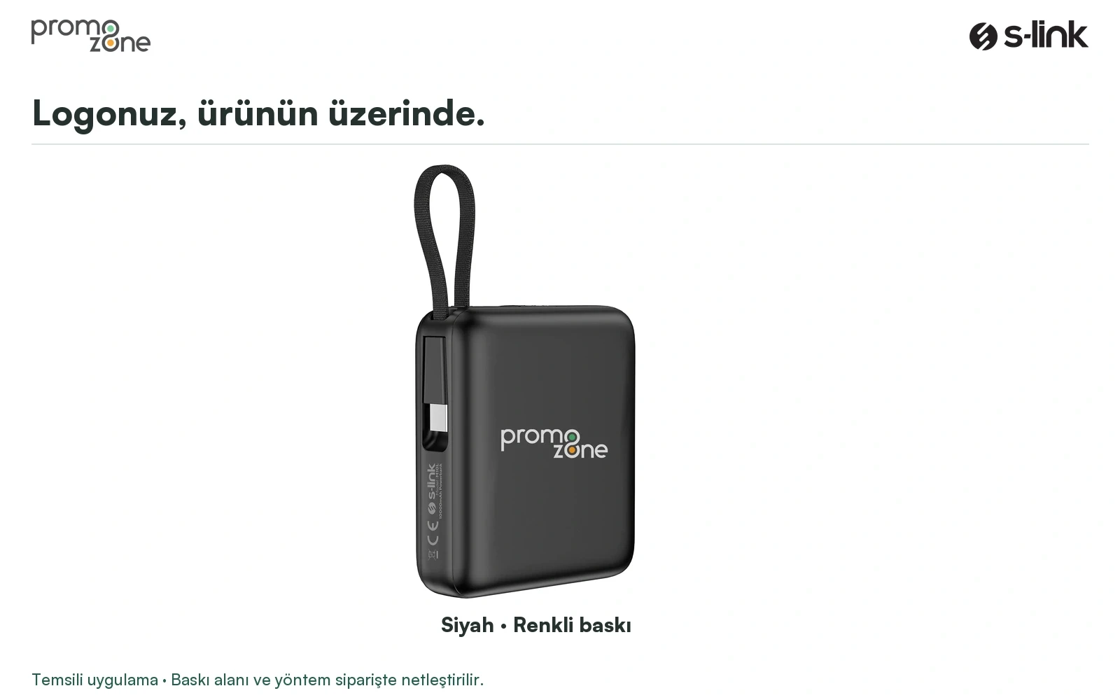 S-link M10L 10000mAh MagSafe 15W PD22.5W + QC3.0 18W LED Logo Şarj Cihazı Powerbank Promozone