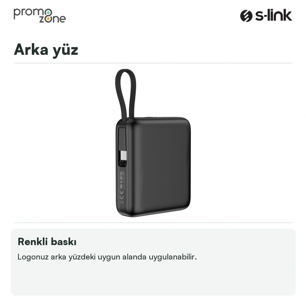 S-link M10L 10000mAh MagSafe 15W PD22.5W + QC3.0 18W LED Logo Şarj Cihazı Powerbank Promozone