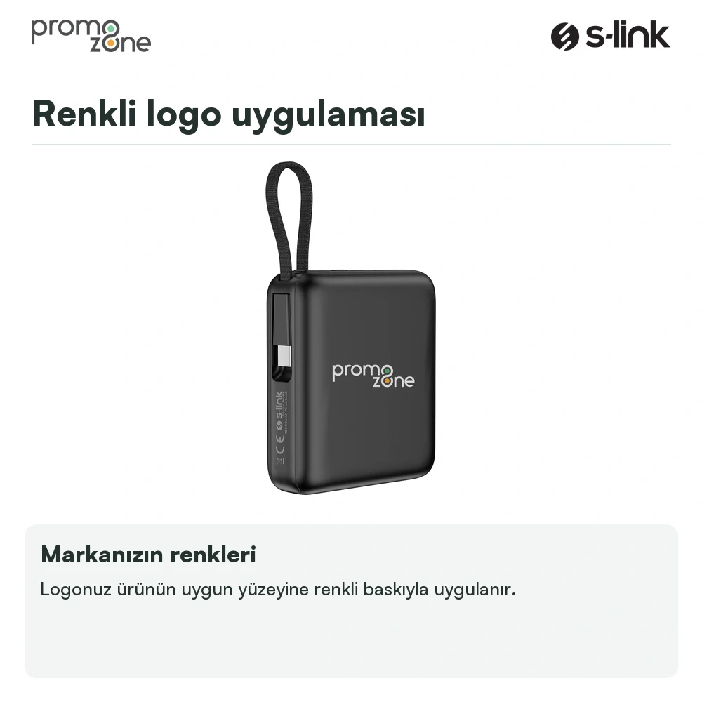 S-link M10L 10000mAh MagSafe 15W PD22.5W + QC3.0 18W LED Logo Şarj Cihazı Powerbank Promozone