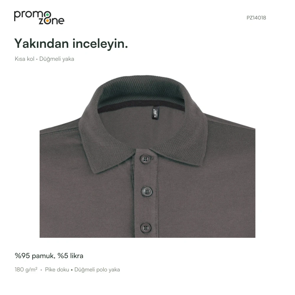 180gsm Pamuklu Kaliteli Polo Yaka Tişort