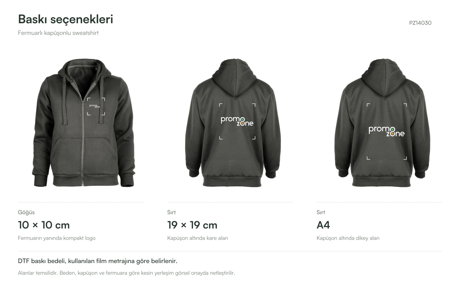 Pamuklu Kaliteli Yetişkin Kapüşonlu Fermuarlı Sweatshirt