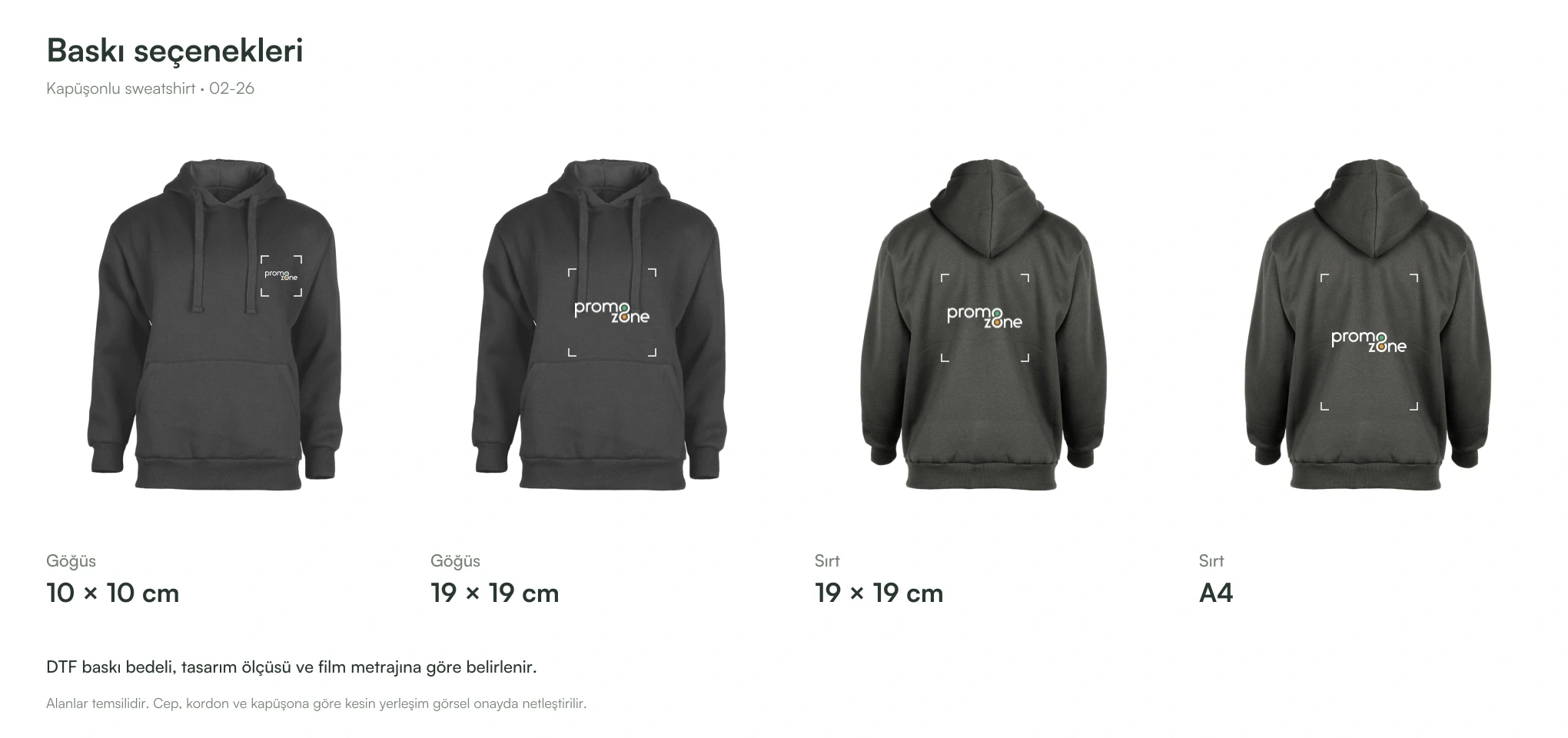 Pamuklu Kaliteli Yetişkin Kapüşonlu Sweatshirt