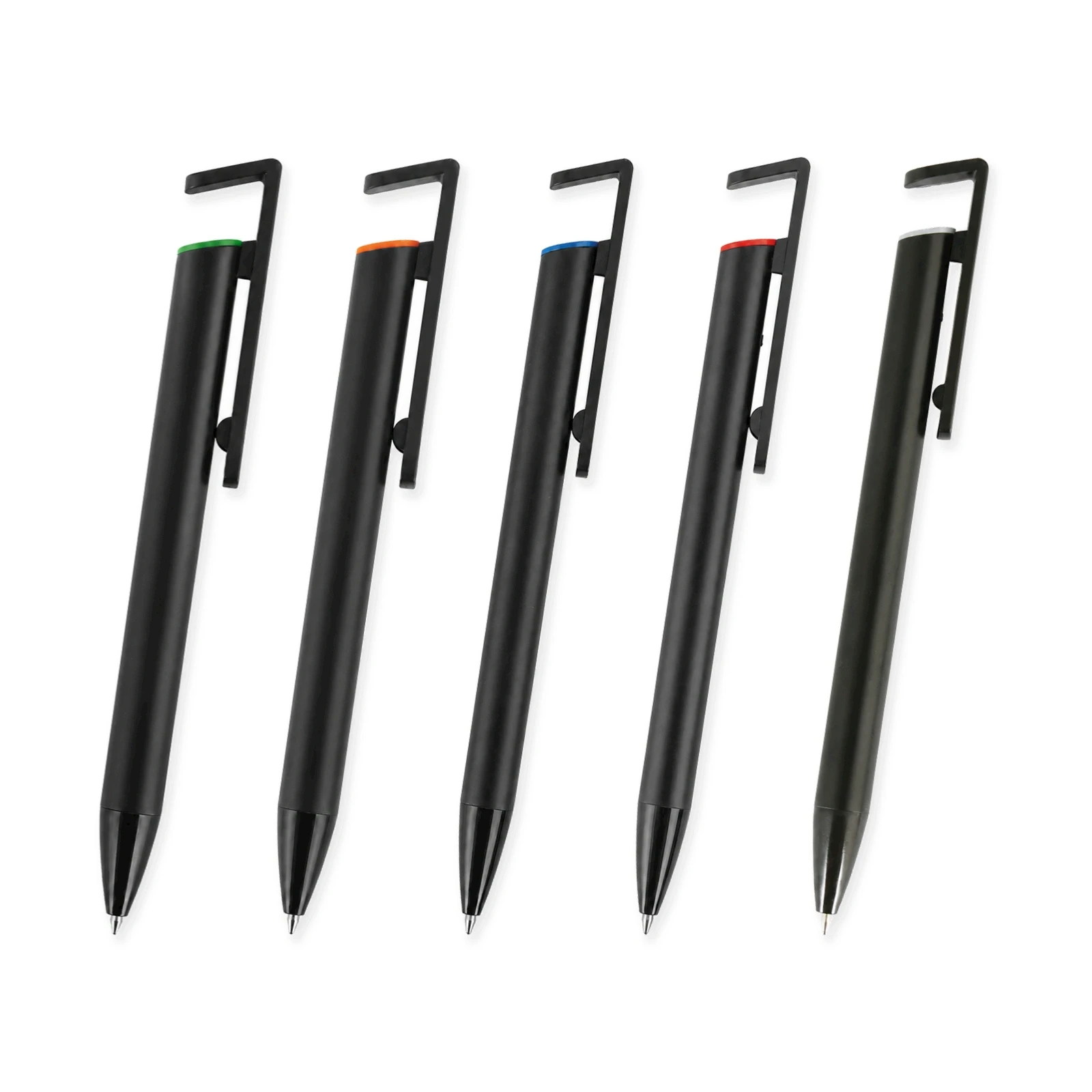 Lazer Baskıyla Renk Değiştiren Telefon Standlı Metal Tükenmez Kalem