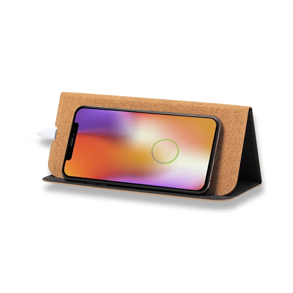 Mantar Yüzeyli Kablosuz Şarj Mouse Pad (Katlanabilir, 15W Hızlı Şarj)