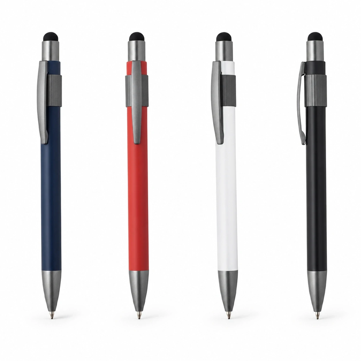 Stres Çarklı Touchpen Metal Tükenmez Kalem