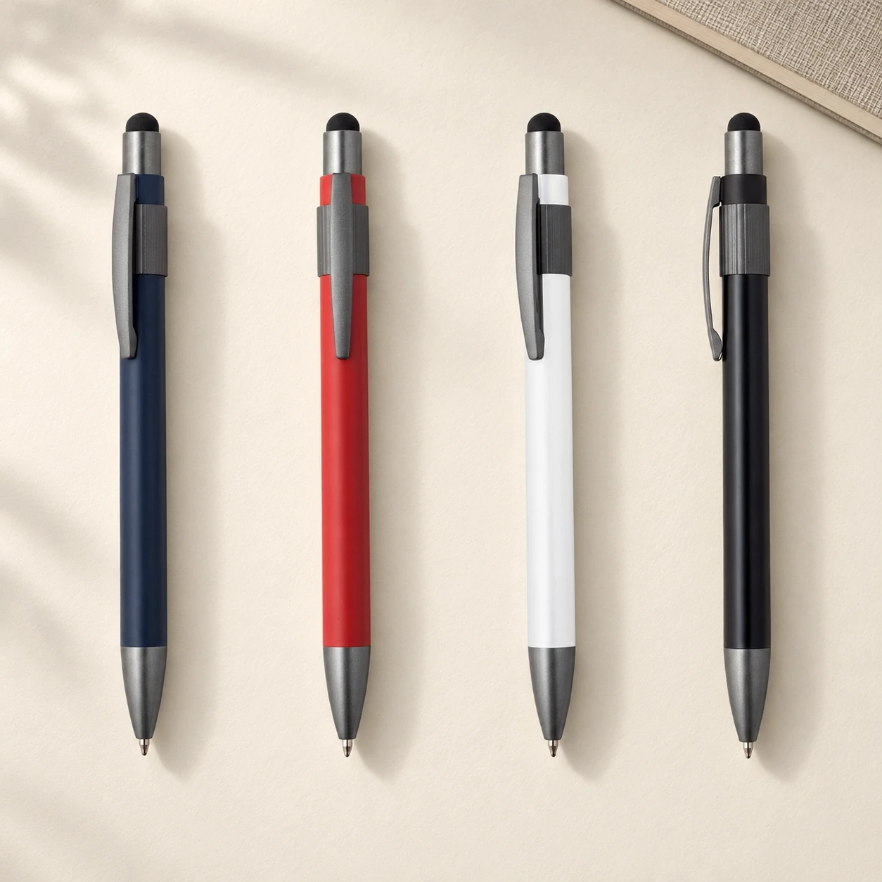 Stres Çarklı Touchpen Metal Tükenmez Kalem