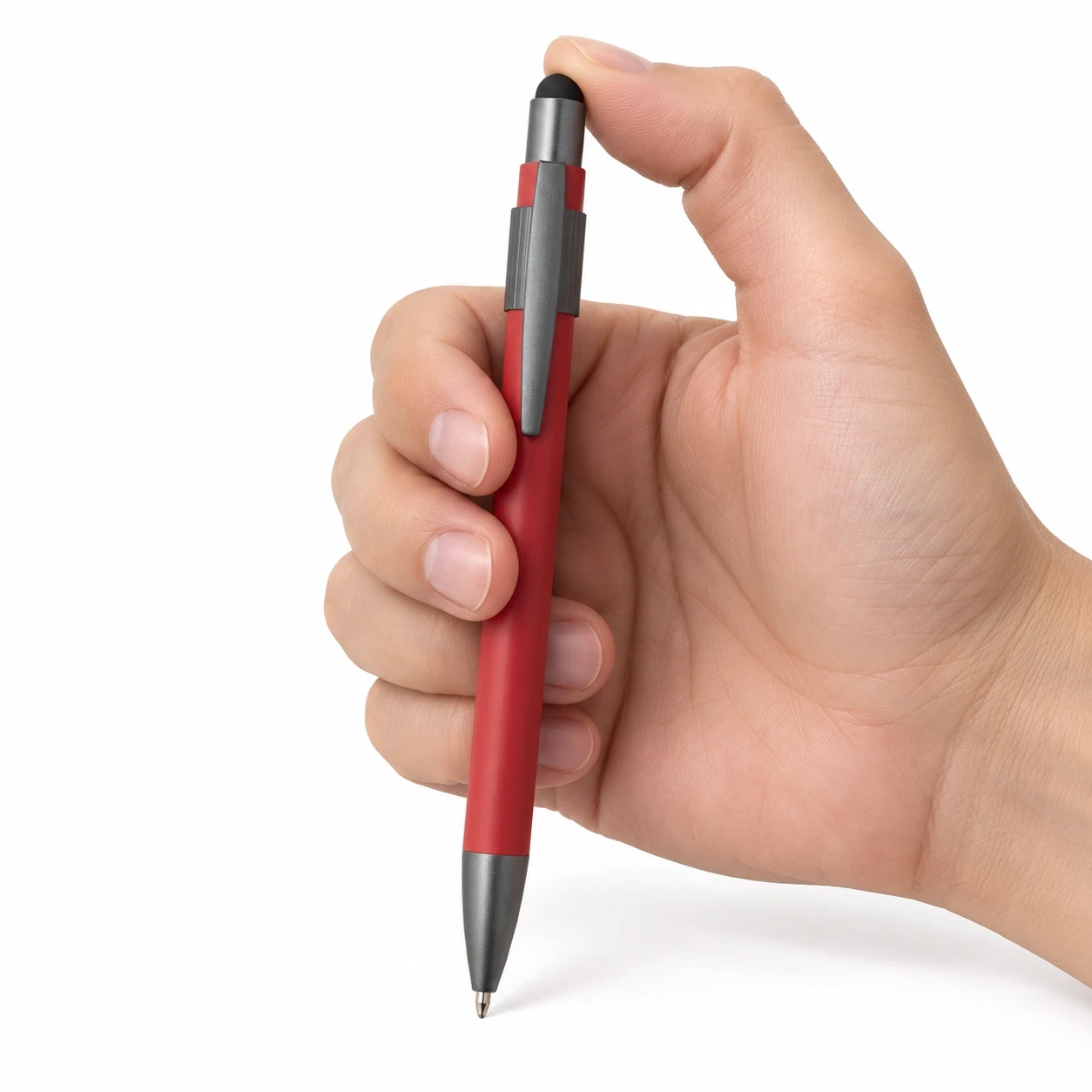 Stres Çarklı Touchpen Metal Tükenmez Kalem