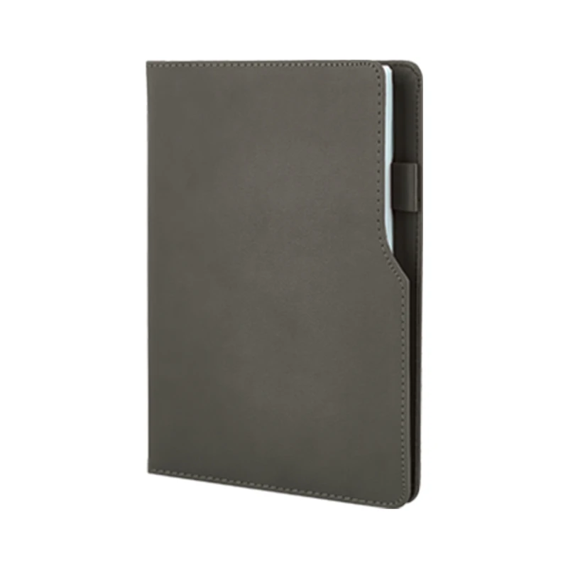 15x21 cm Termo Deri Tarihsiz Defter EKONOMİK 55 GR Holmen İç Kağıt - Gri-Mat