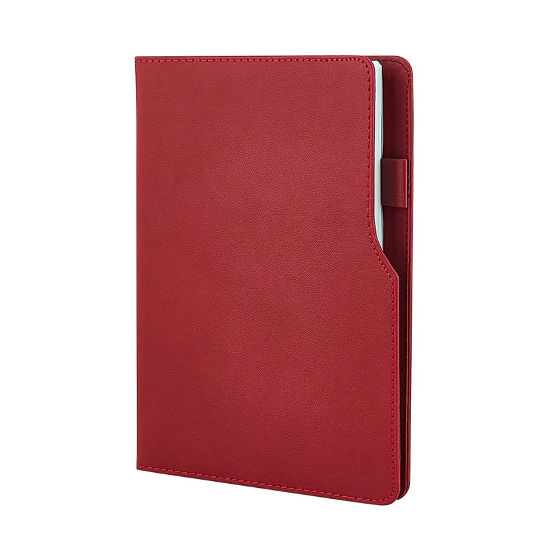 15x21 cm Termo Deri Tarihsiz Defter EKONOMİK 55 GR Holmen İç Kağıt - Kırmızı