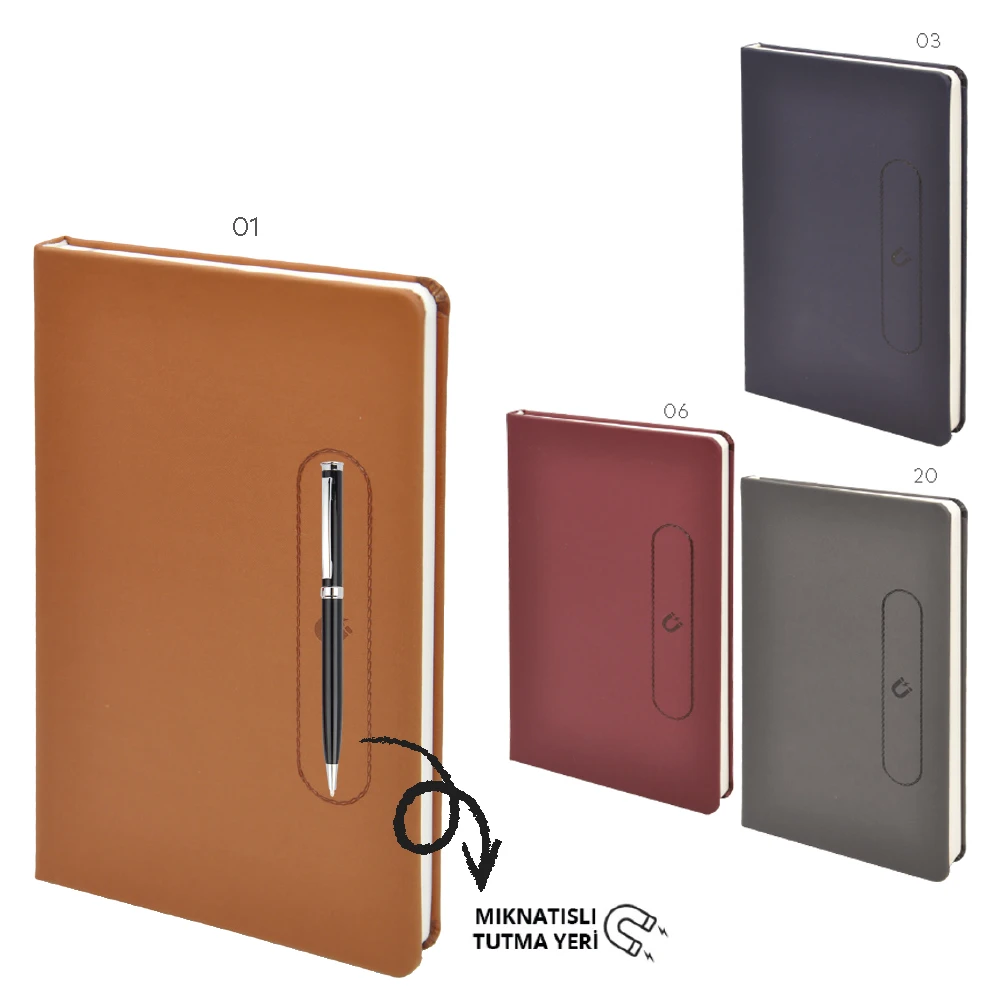 Termo Deri Magnetli Defter Promozone