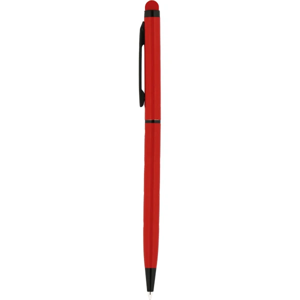 Metal Tükenmez Touch Pen Kalem (Dokunmatik Ekran) - Kırmızı